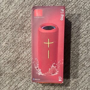 P3 Pro Red Portable Wireless Speaker